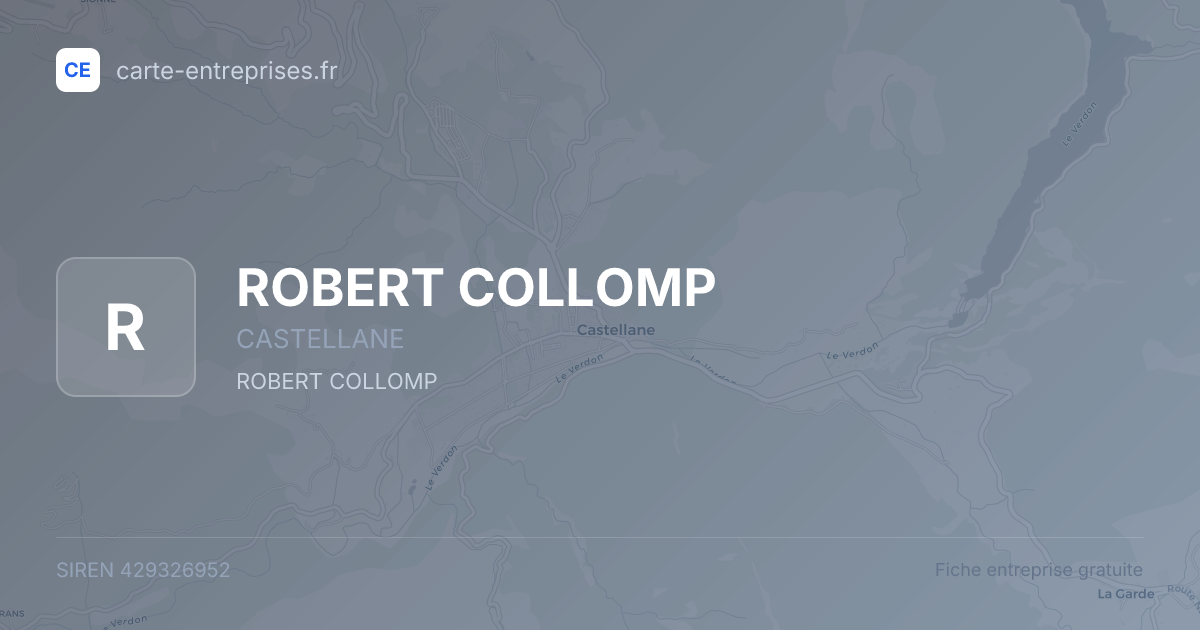ROBERT COLLOMP — 429326952 — fiche entreprise
