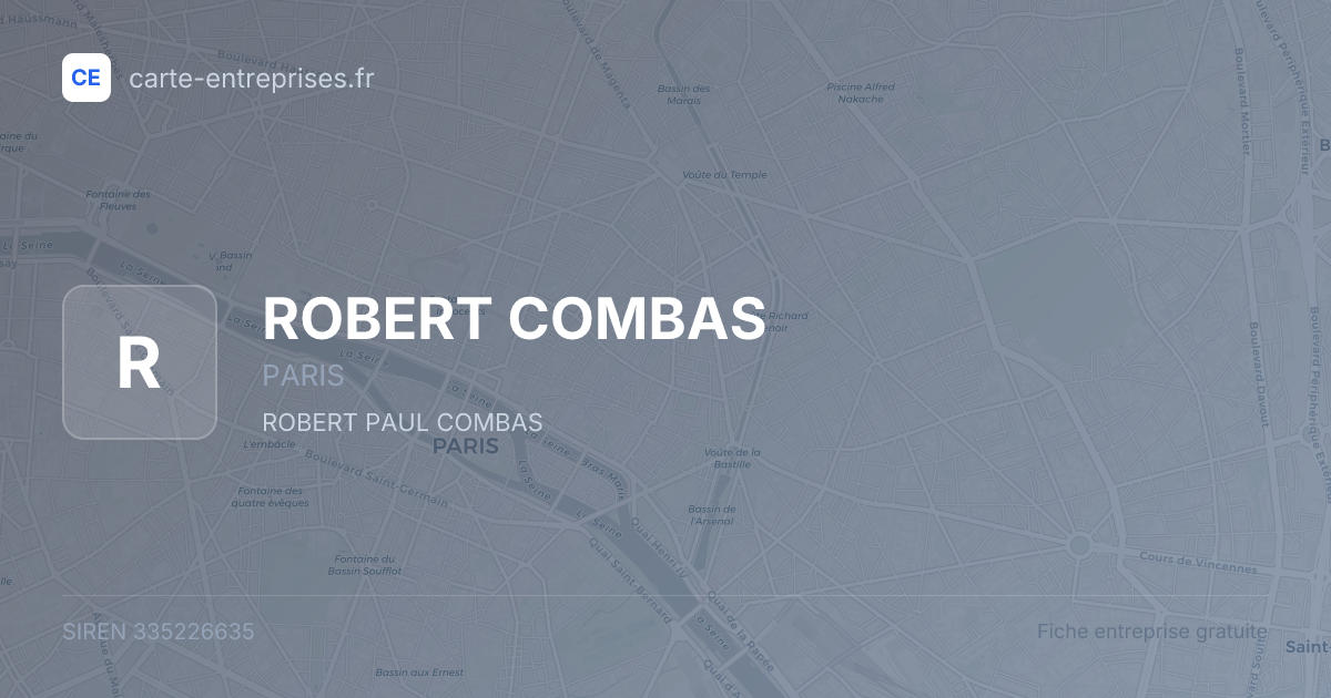 ROBERT COMBAS — 335226635 — fiche entreprise