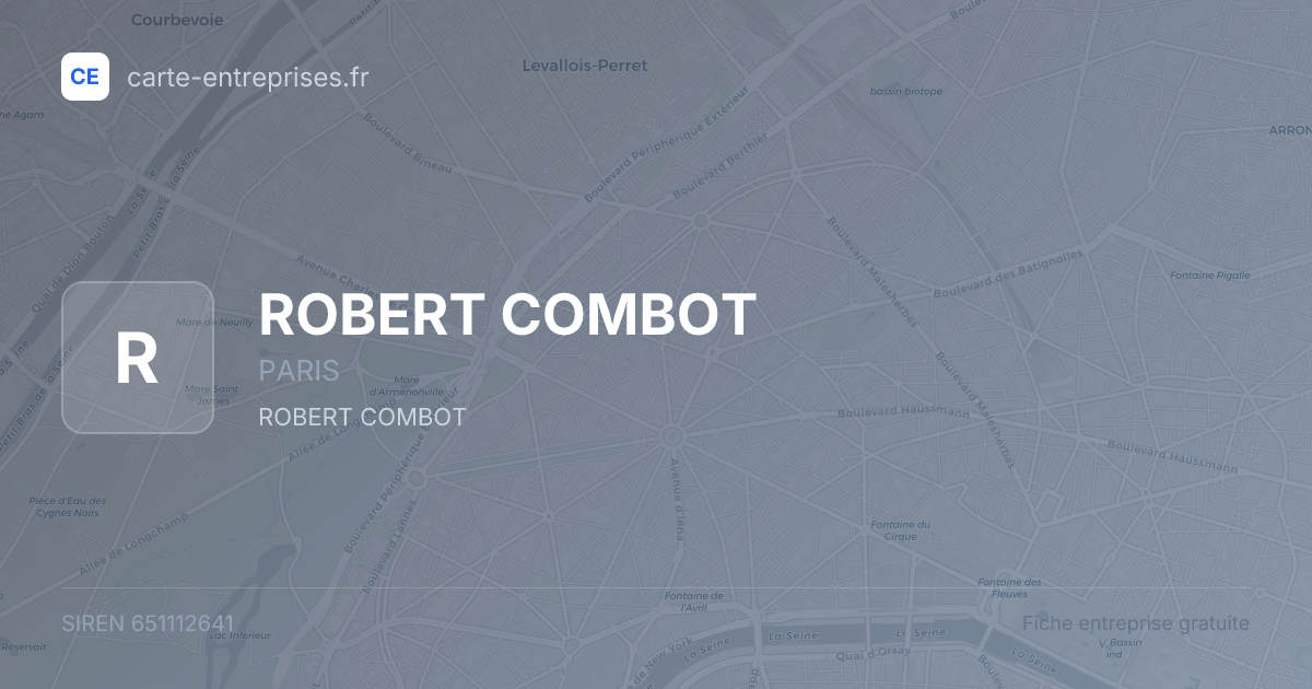 ROBERT COMBOT — 651112641 — fiche entreprise