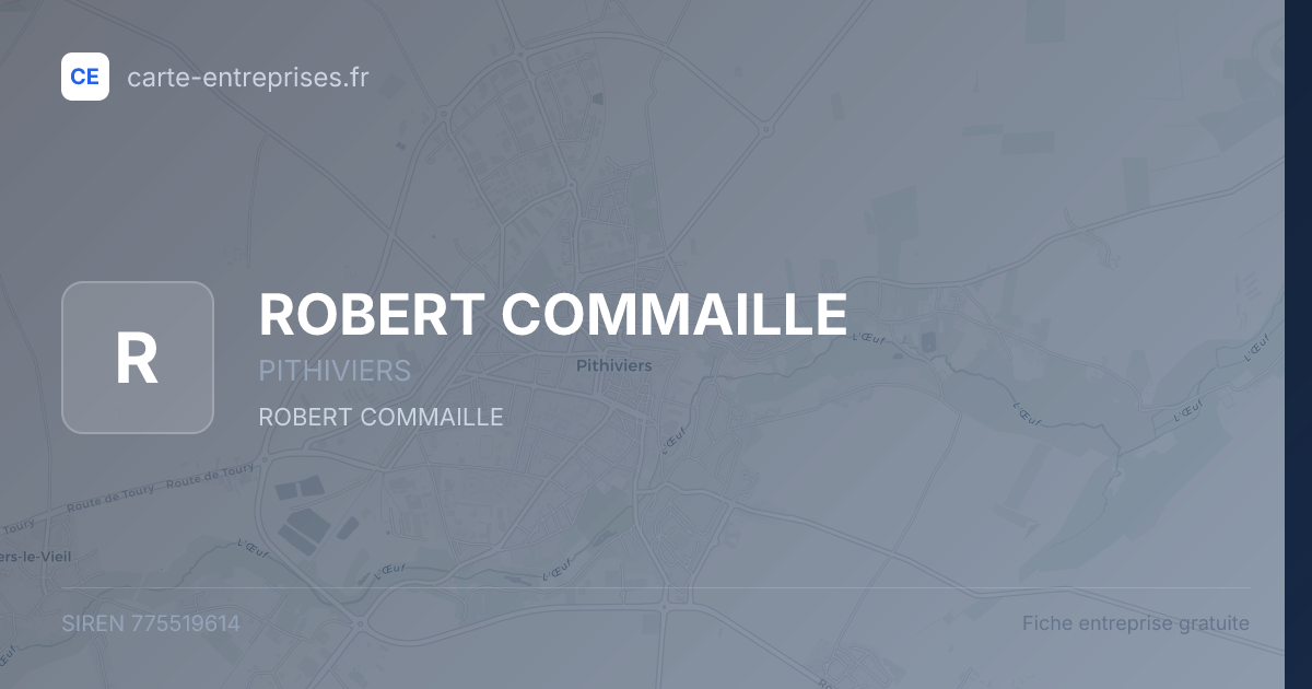 ROBERT COMMAILLE — 775519614 — fiche entreprise