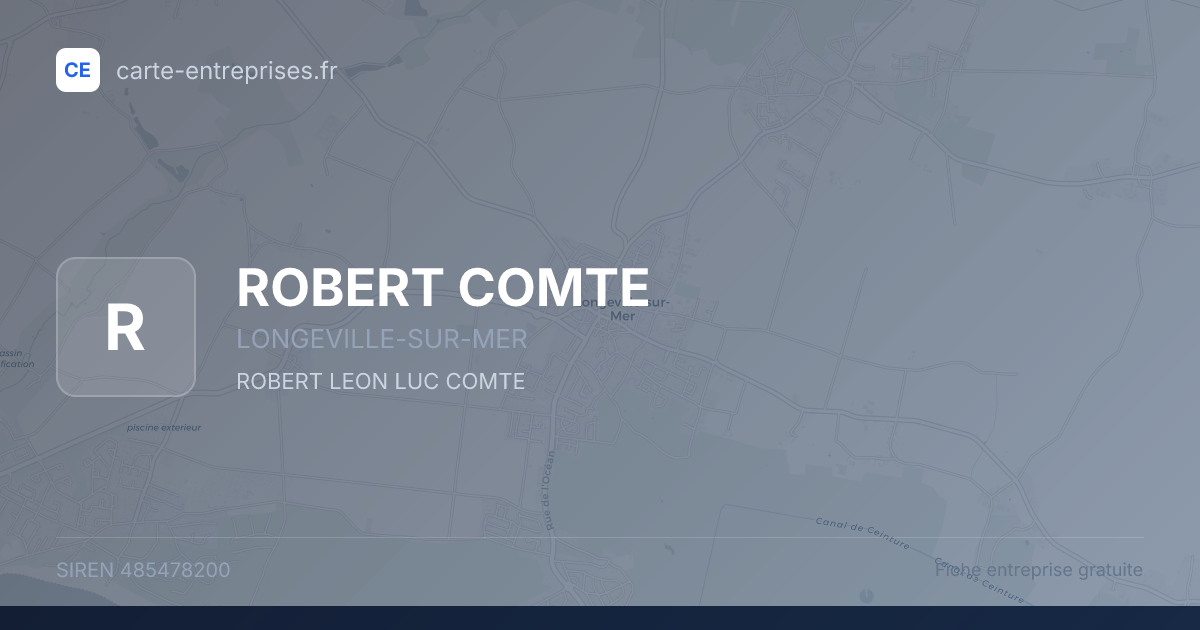 ROBERT COMTE — 485478200 — fiche entreprise