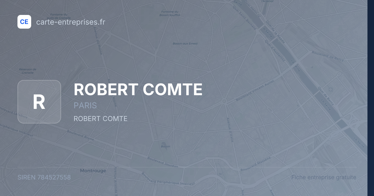 ROBERT COMTE — 784527558 — fiche entreprise