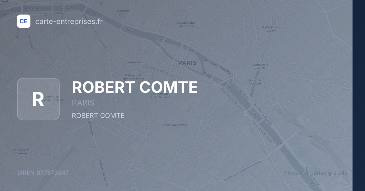 ROBERT COMTE — 877873547 — fiche entreprise