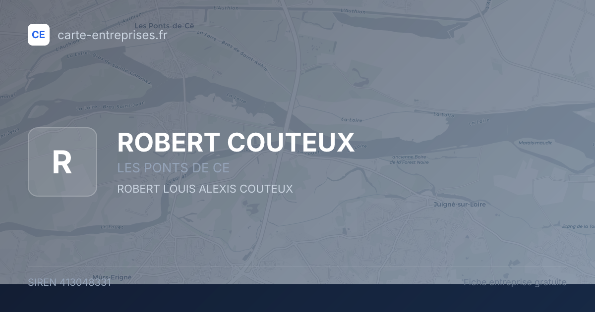 ROBERT COUTEUX — 413048331 — fiche entreprise