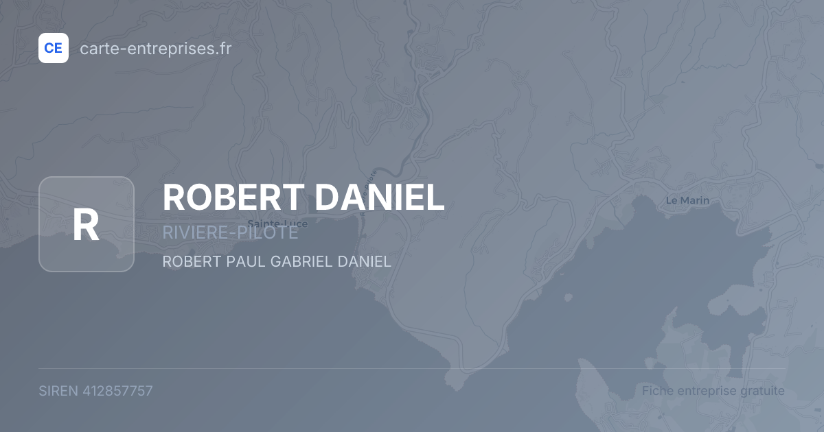 ROBERT DANIEL — 412857757 — fiche entreprise