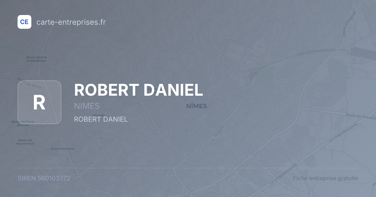 ROBERT DANIEL — 560103772 — fiche entreprise