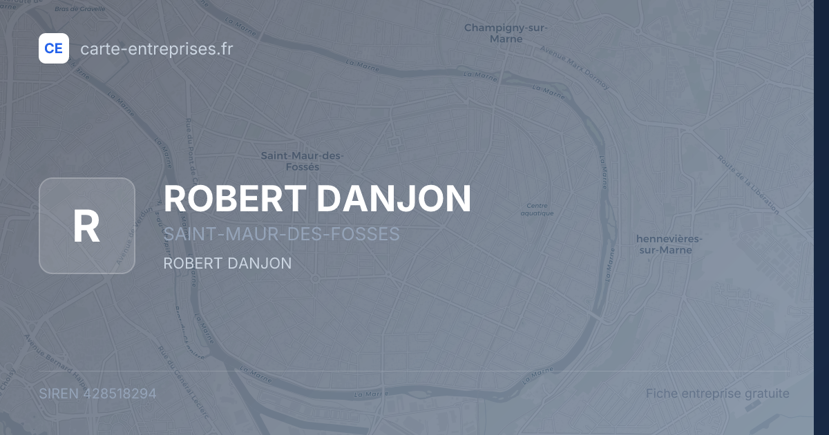 ROBERT DANJON — 428518294 — fiche entreprise