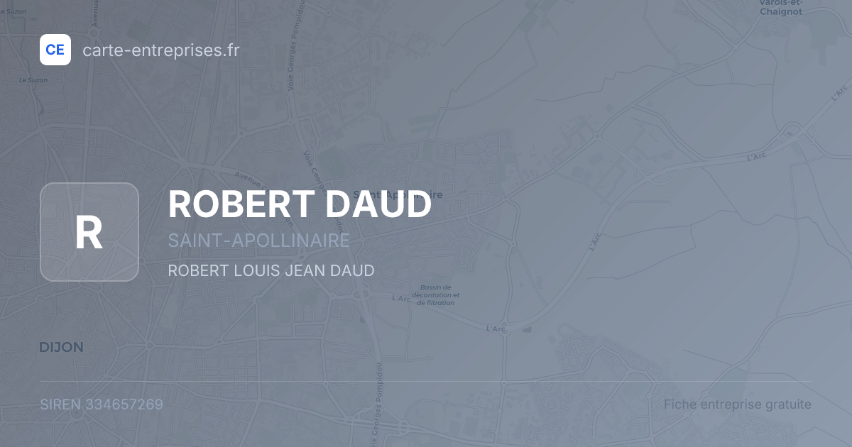 ROBERT DAUD — 334657269 — fiche entreprise
