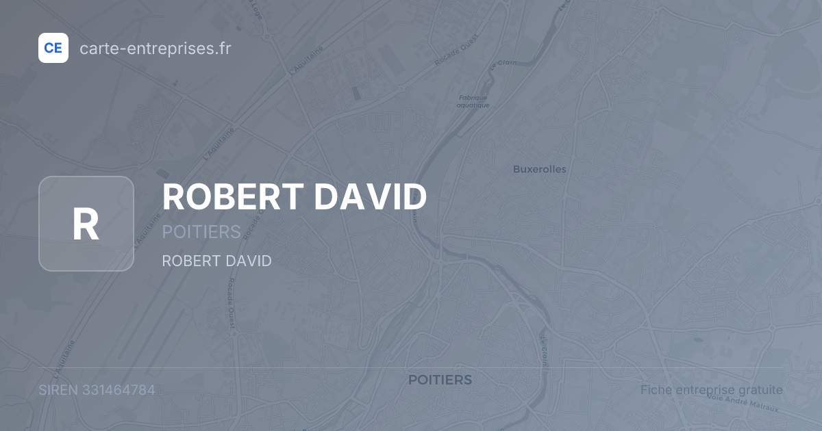 ROBERT DAVID — 331464784 — fiche entreprise