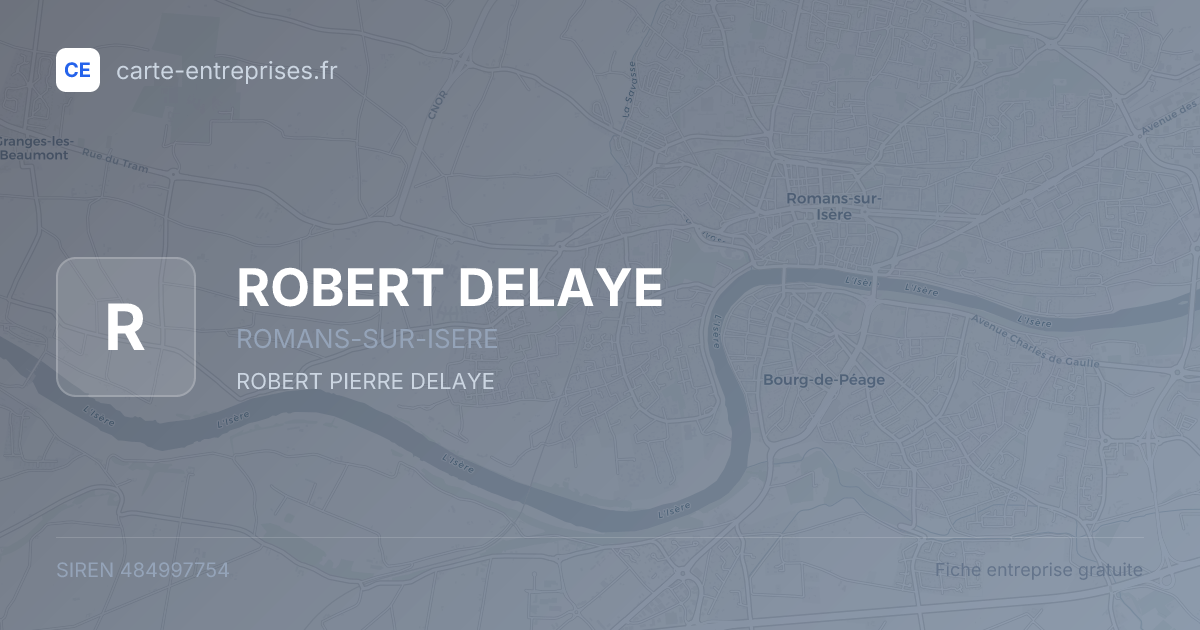 ROBERT DELAYE — 484997754 — fiche entreprise
