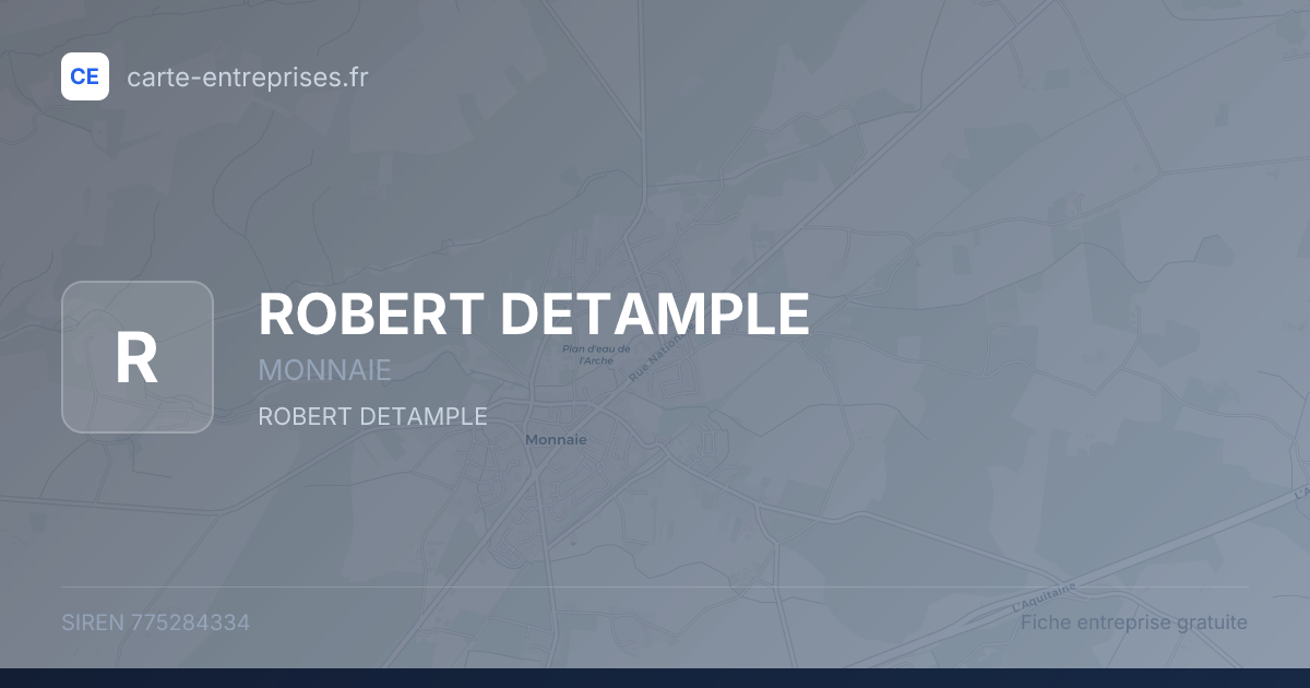 ROBERT DETAMPLE — 775284334 — fiche entreprise