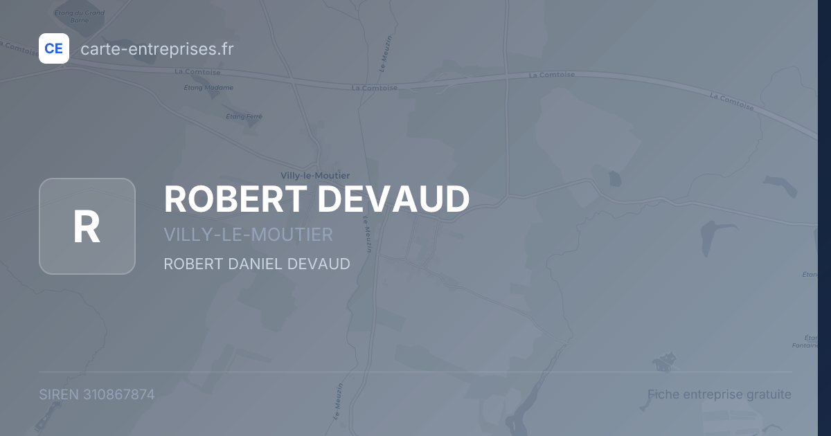 ROBERT DEVAUD — 310867874 — fiche entreprise