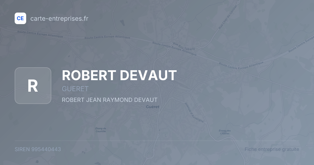ROBERT DEVAUT — 995440443 — fiche entreprise