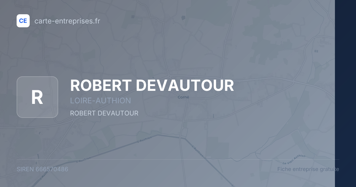 ROBERT DEVAUTOUR — 666570486 — fiche entreprise