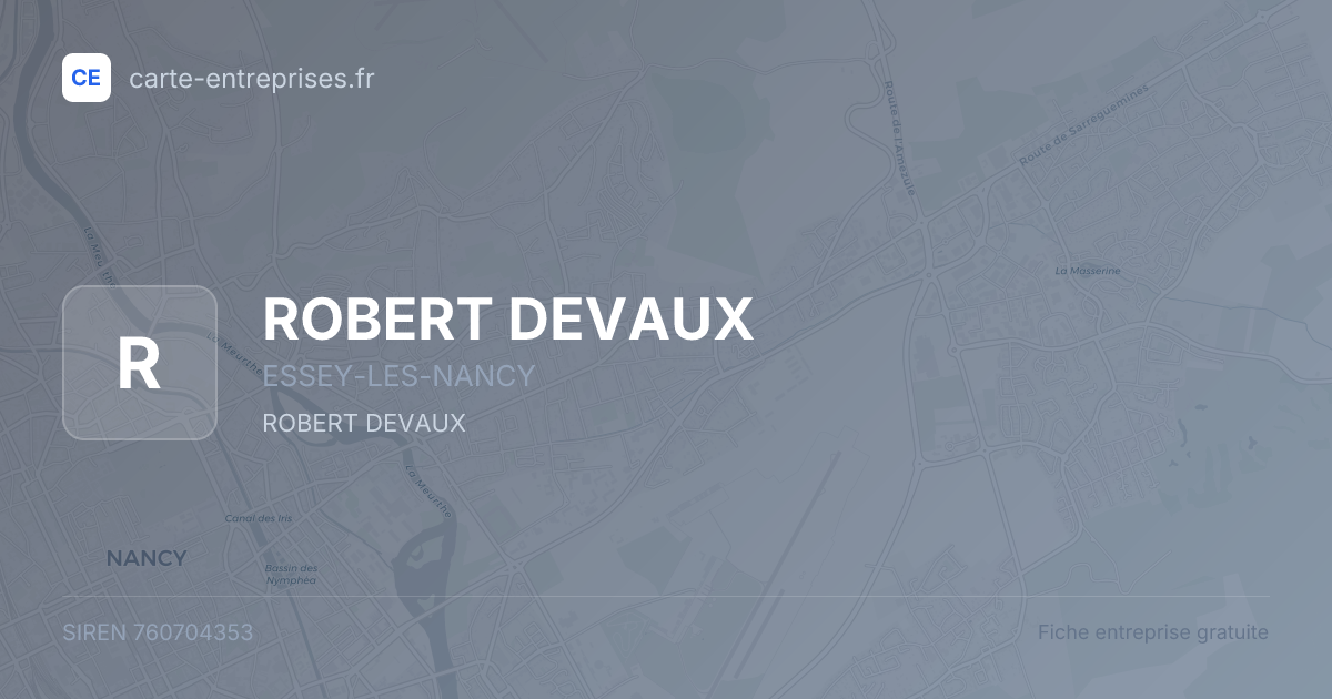 ROBERT DEVAUX — 760704353 — fiche entreprise