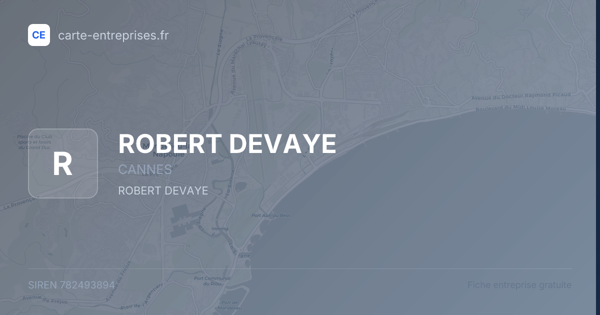 ROBERT DEVAYE — 782493894 — fiche entreprise
