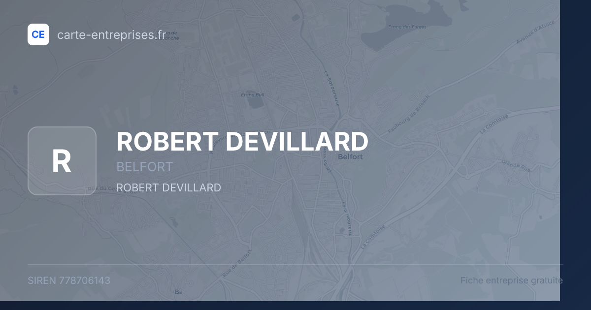 ROBERT DEVILLARD — 778706143 — fiche entreprise