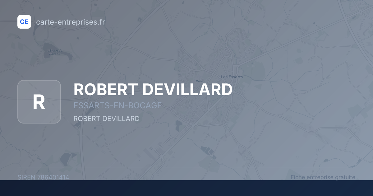 ROBERT DEVILLARD — 786401414 — fiche entreprise