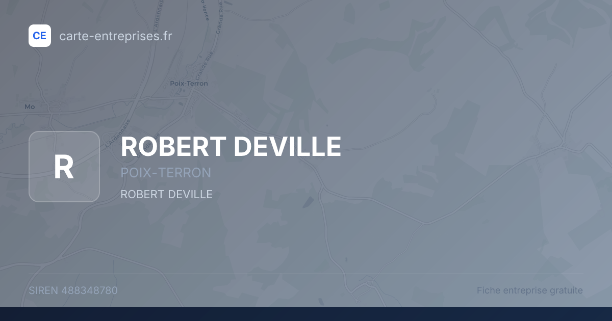 ROBERT DEVILLE — 488348780 — fiche entreprise