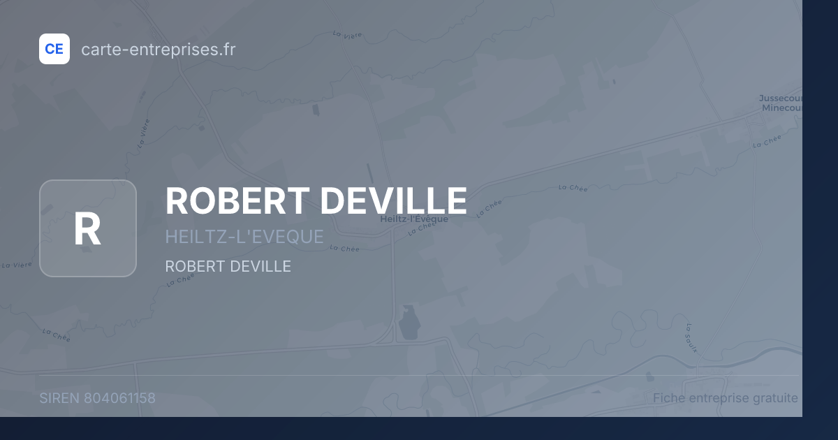 ROBERT DEVILLE — 804061158 — fiche entreprise