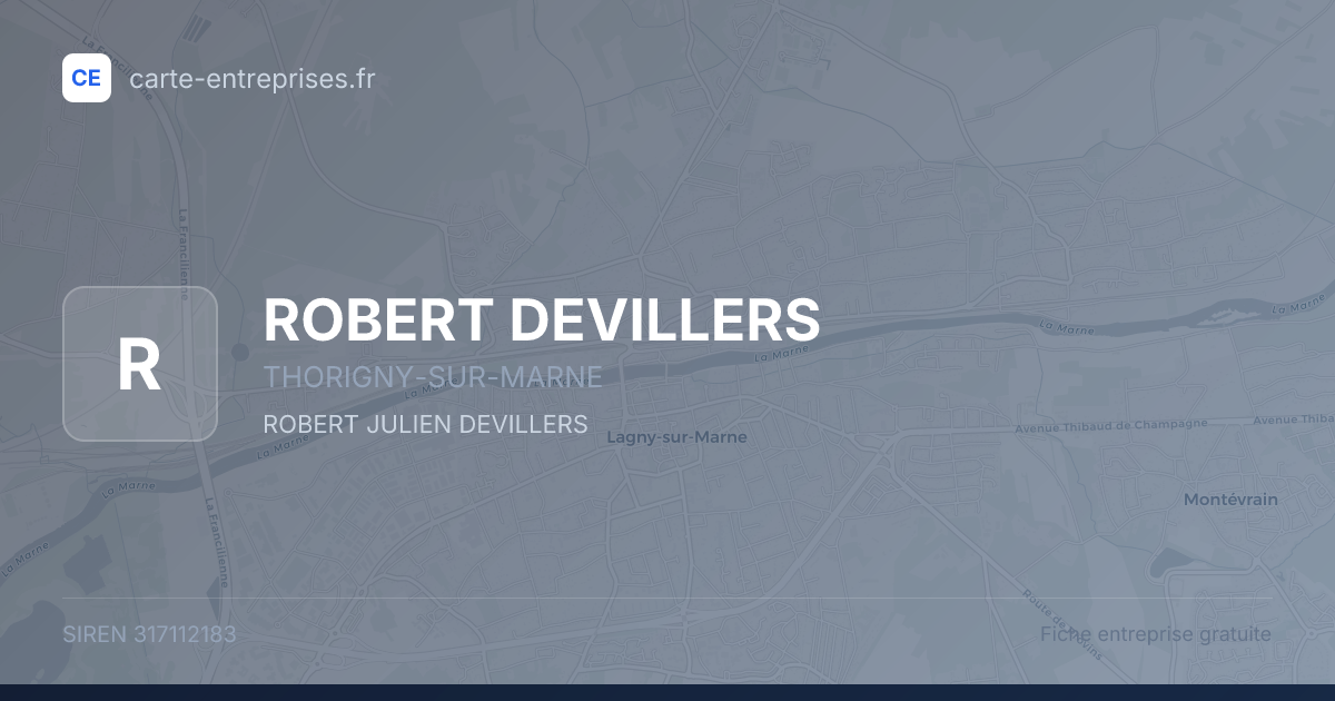 ROBERT DEVILLERS — 317112183 — fiche entreprise