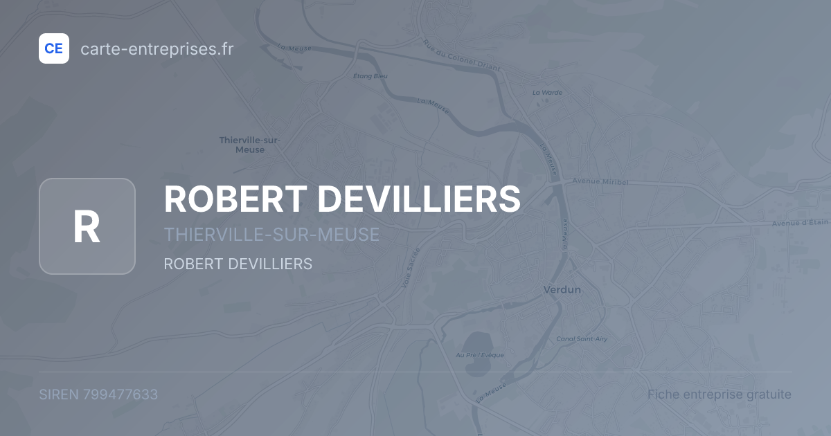 ROBERT DEVILLIERS — 799477633 — fiche entreprise
