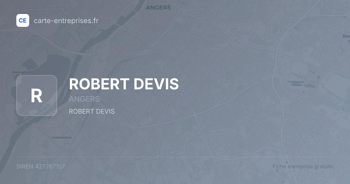 ROBERT DEVIS — 427767157 — fiche entreprise