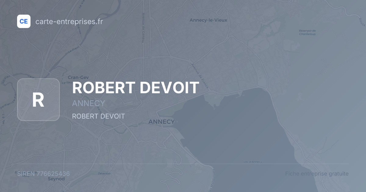 ROBERT DEVOIT — 776625436 — fiche entreprise