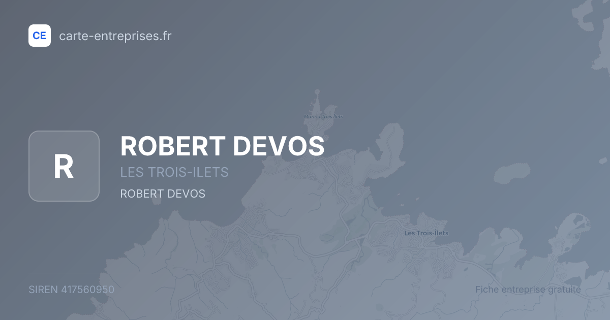 ROBERT DEVOS — 417560950 — fiche entreprise