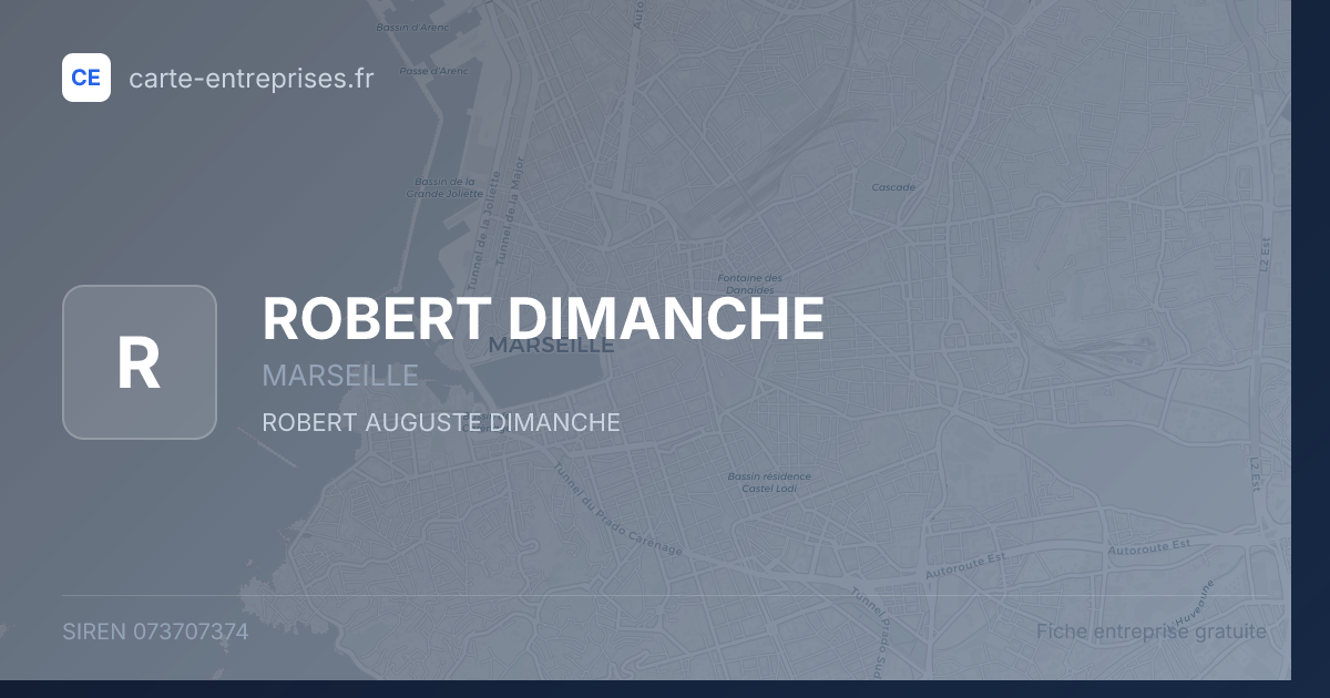 ROBERT DIMANCHE — 073707374 — fiche entreprise