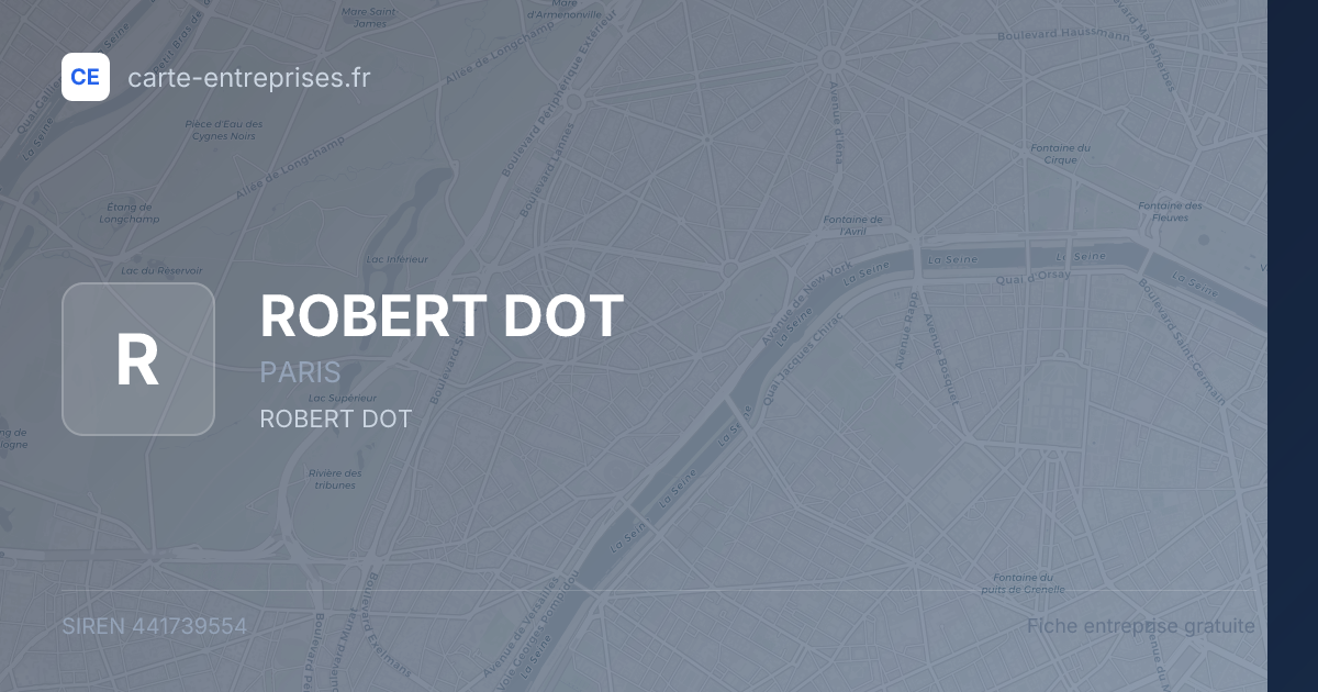 ROBERT DOT — 441739554 — fiche entreprise