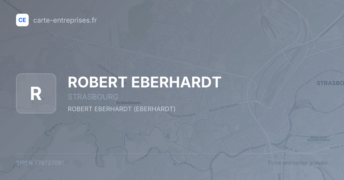 ROBERT EBERHARDT — 778727081 — fiche entreprise