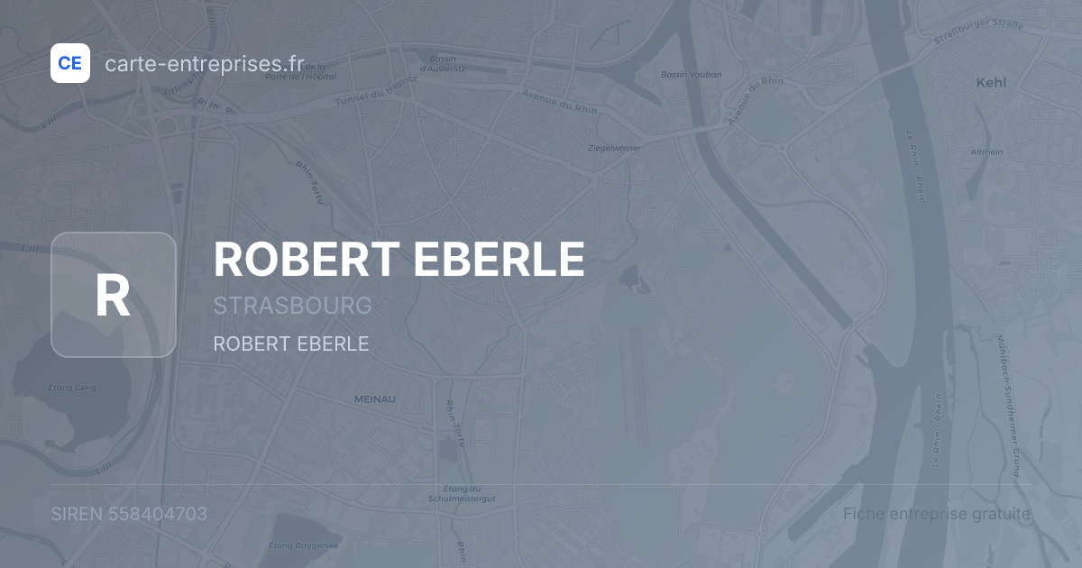ROBERT EBERLE — 558404703 — fiche entreprise