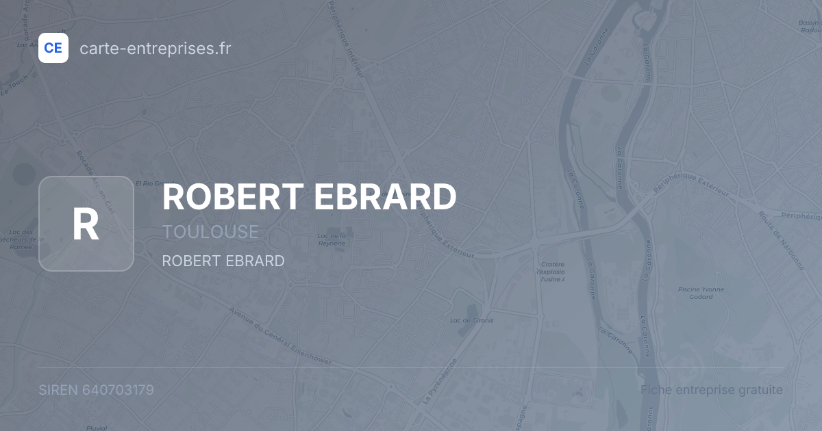 ROBERT EBRARD — 640703179 — fiche entreprise