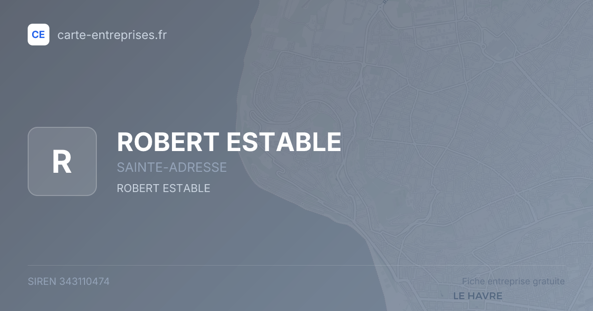 ROBERT ESTABLE — 343110474 — fiche entreprise