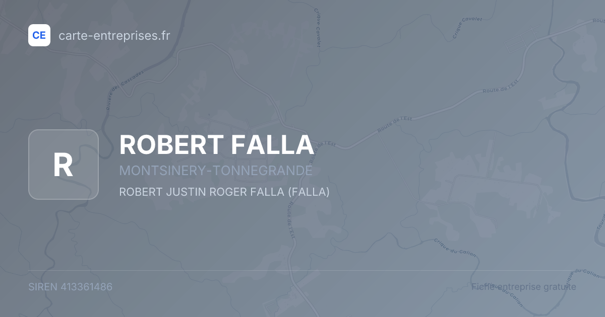 ROBERT FALLA — 413361486 — fiche entreprise