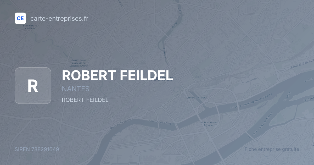 ROBERT FEILDEL — 788291649 — fiche entreprise