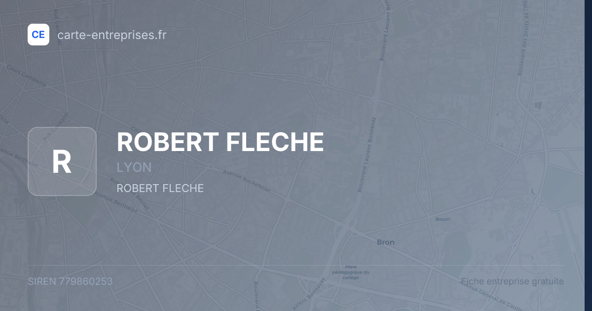 ROBERT FLECHE — 779860253 — fiche entreprise