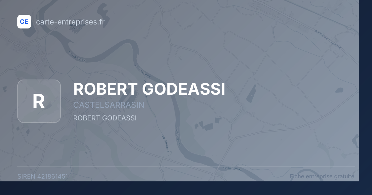 ROBERT GODEASSI — 421861451 — fiche entreprise