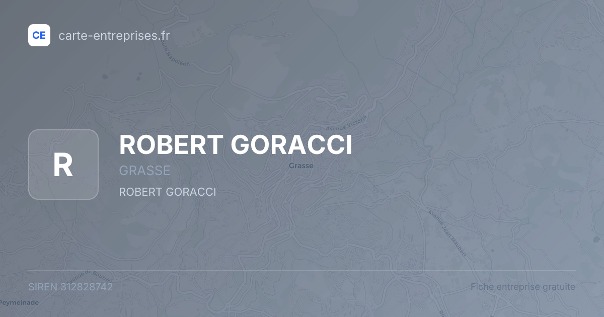 ROBERT GORACCI — 312828742 — fiche entreprise