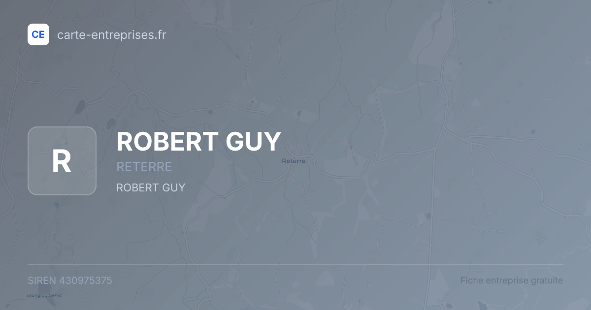 ROBERT GUY — 430975375 — fiche entreprise