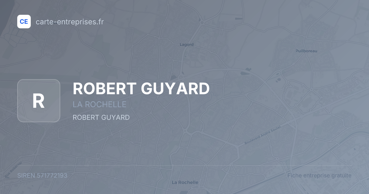 ROBERT GUYARD — 571772193 — fiche entreprise