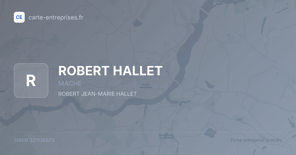 ROBERT HALLET — 321136673 — fiche entreprise
