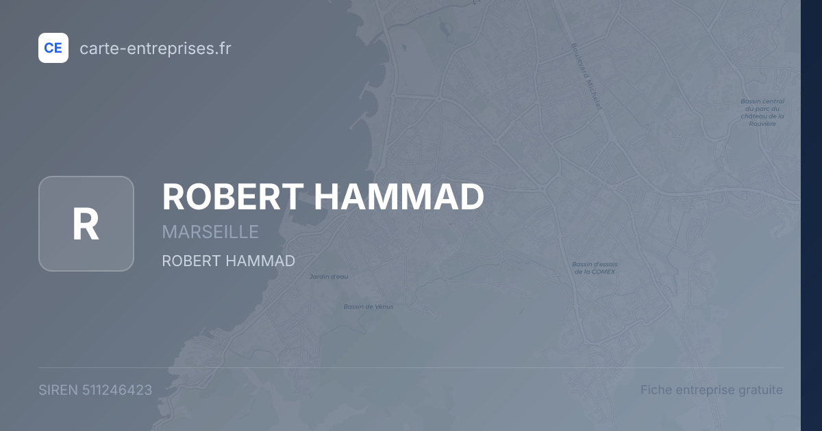 ROBERT HAMMAD — 511246423 — fiche entreprise