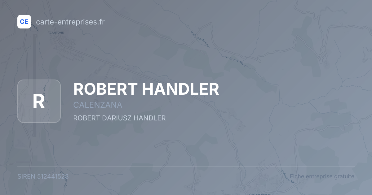 ROBERT HANDLER — 512441528 — fiche entreprise