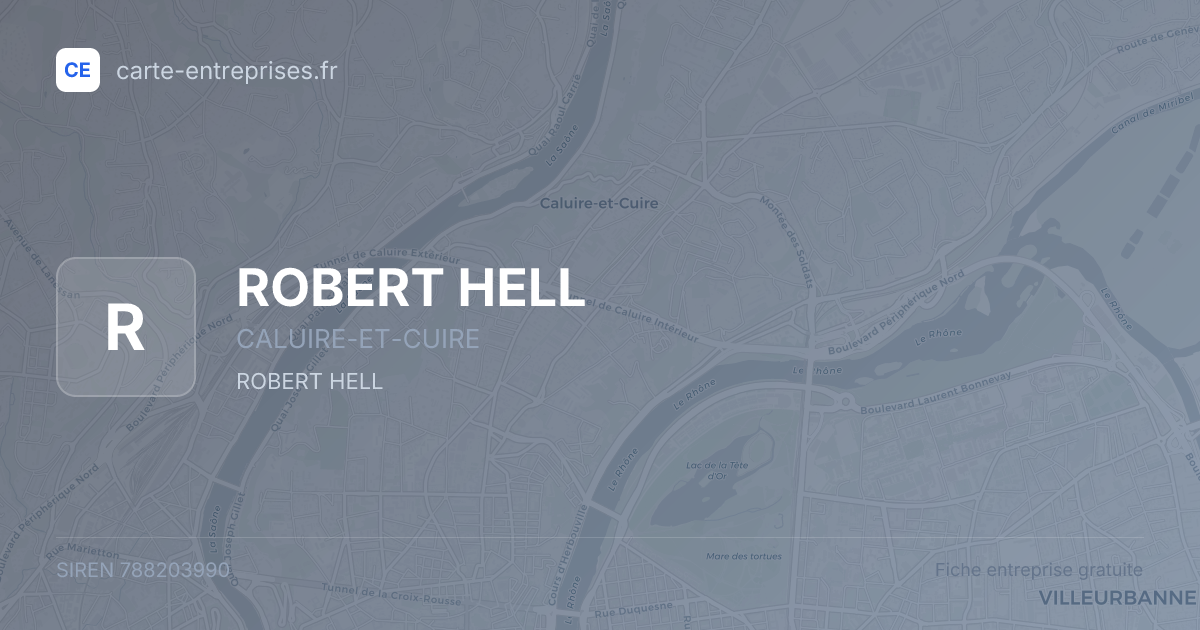 ROBERT HELL — 788203990 — fiche entreprise