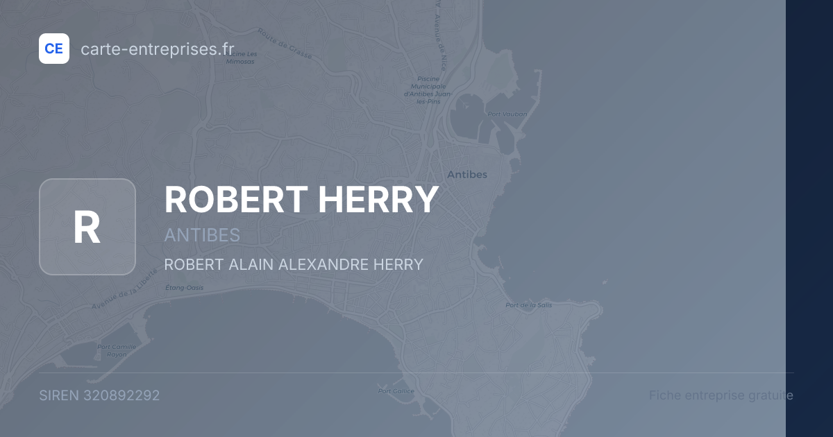 ROBERT HERRY — 320892292 — fiche entreprise