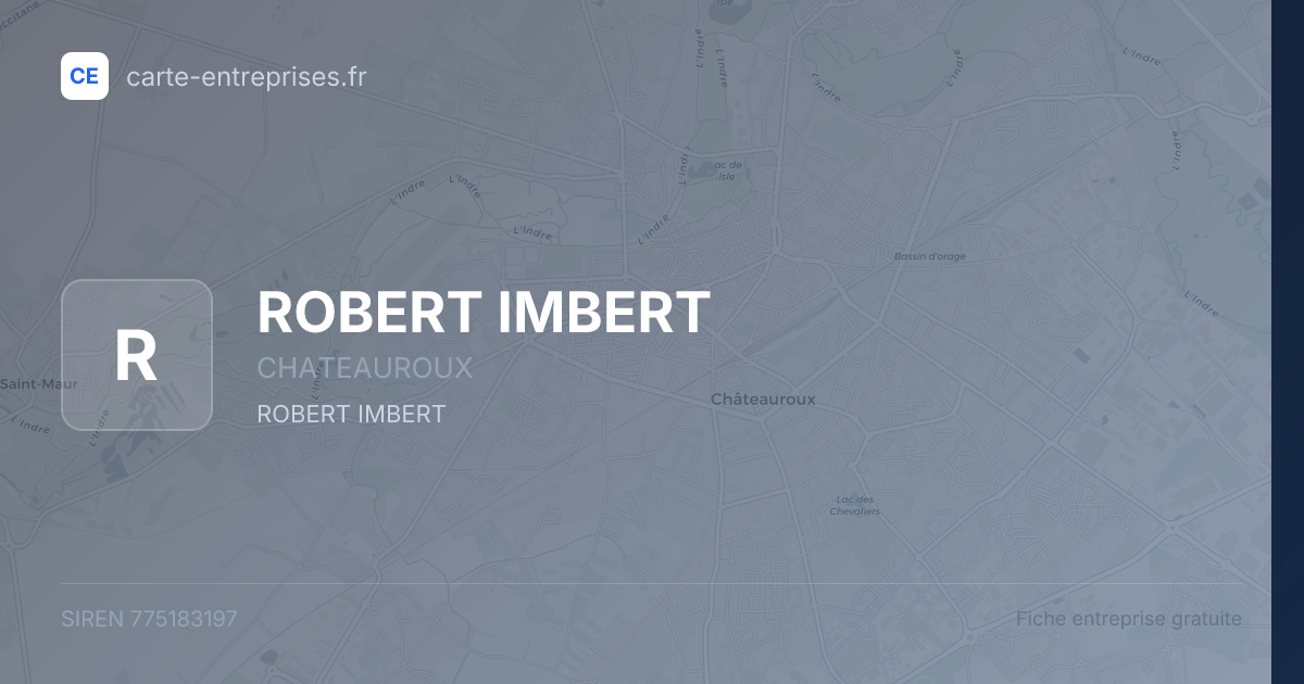 ROBERT IMBERT — 775183197 — fiche entreprise