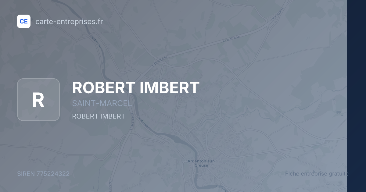 ROBERT IMBERT — 775224322 — fiche entreprise