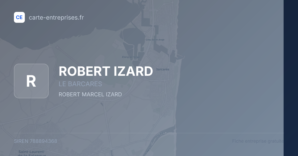 ROBERT IZARD — 788894368 — fiche entreprise